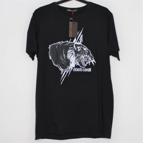 Roberto Cavalli Other - Roberto Cavalli Serigrafata Tiger T-Shirt R1096
